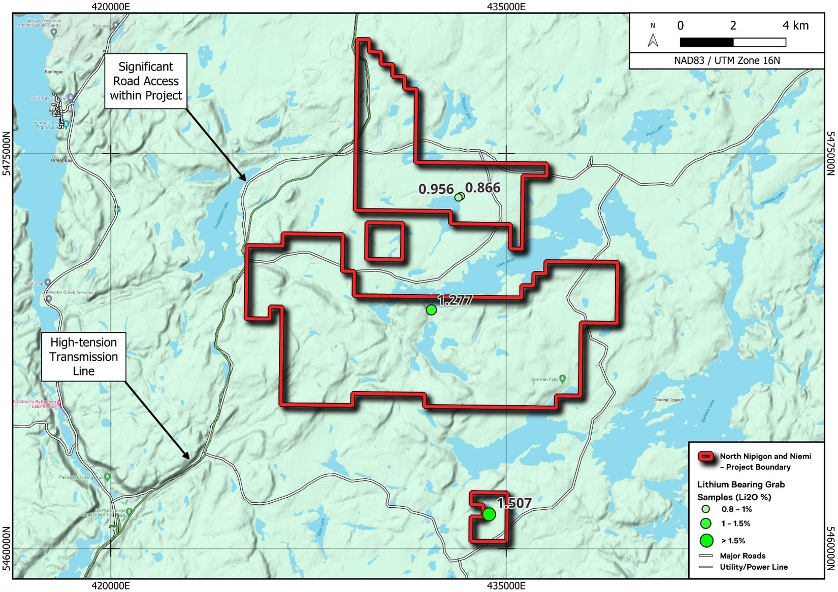 Niemi Project with Rock Tech and Imagine Lithium’s developing deposits.
